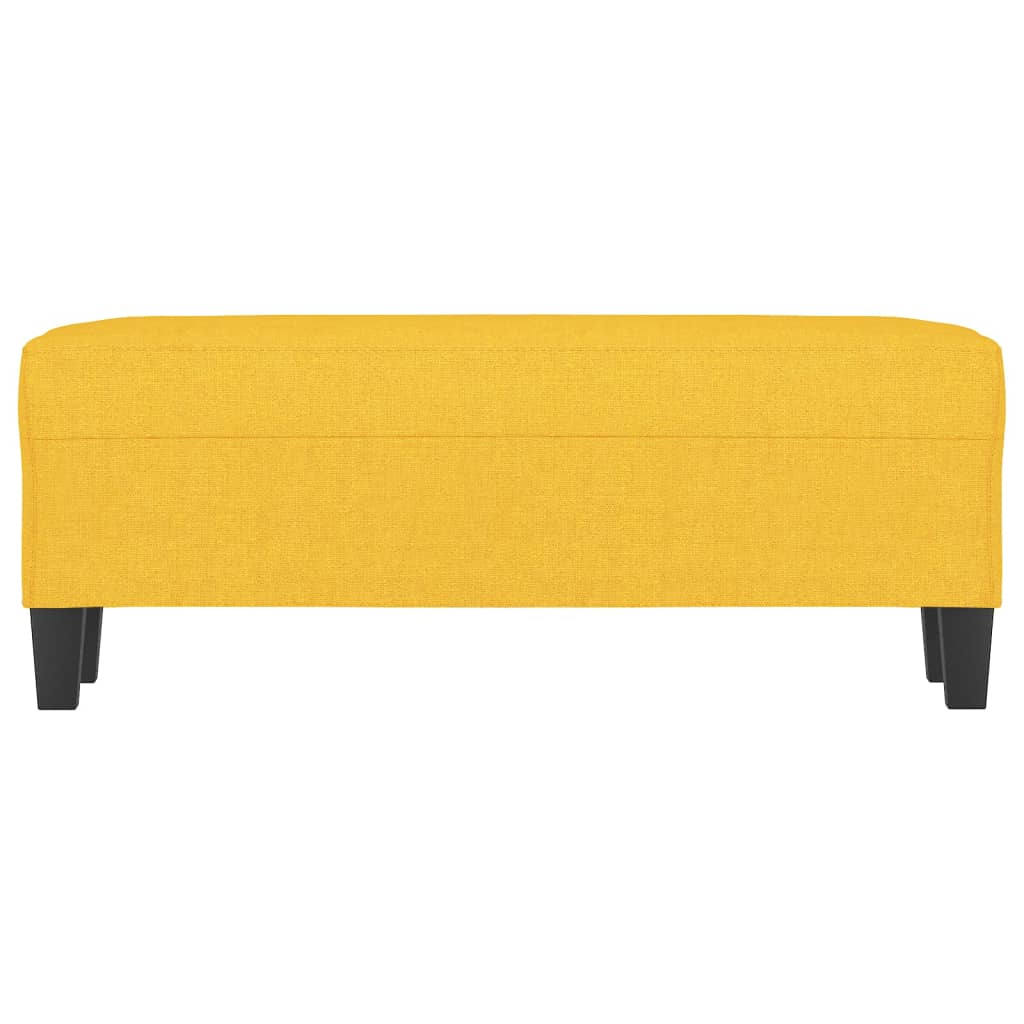 Panca Giallo Chiaro 100x35x41 cm in Tessuto