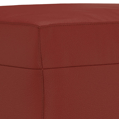 Panca Rosso Vino 100x35x41 cm in Similpelle | homemem39