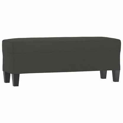 Panca grigio scuro 100x35x41 cm in Microfibra | homemem39