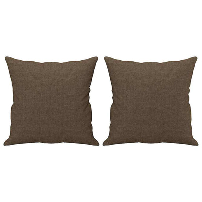 Cuscini Decorativi 2 pz Marrone 40x40 cm in Tessuto