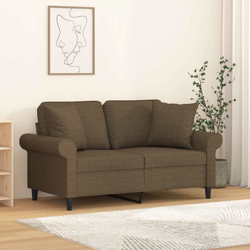 Cuscini Decorativi 2 pz Marrone 40x40 cm in Tessuto