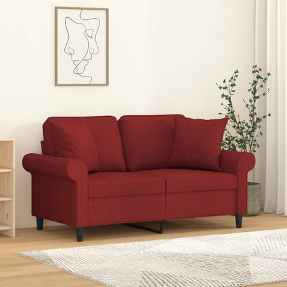 Cuscini Decorativi 2 pz Rosso Vino 40x40 cm in Tessuto - homemem39
