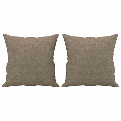 Cuscini Decorativi 2 pz Tortora 40x40 cm in Tessuto