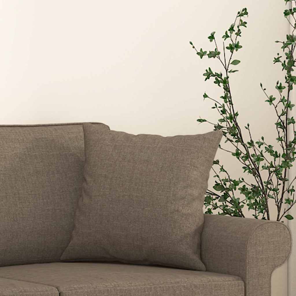 Cuscini Decorativi 2 pz Tortora 40x40 cm in Tessuto