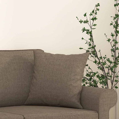 Cuscini Decorativi 2 pz Tortora 40x40 cm in Tessuto