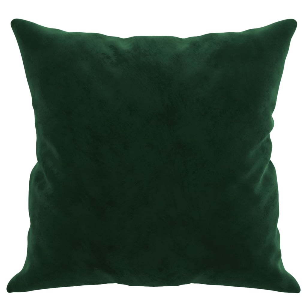 Cuscini Decorativi 2 pz Verde Scuro 40x40 cm in Velluto