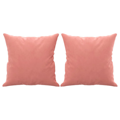 Cuscini Decorativi 2 pz Rosa 40x40 cm in Velluto