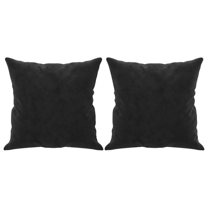 Cuscini Decorativi 2 pz Nero 40x40 cm in Velluto - homemem39
