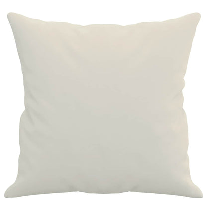 Cuscini Decorativi 2 pz Crema 40x40 cm in Velluto