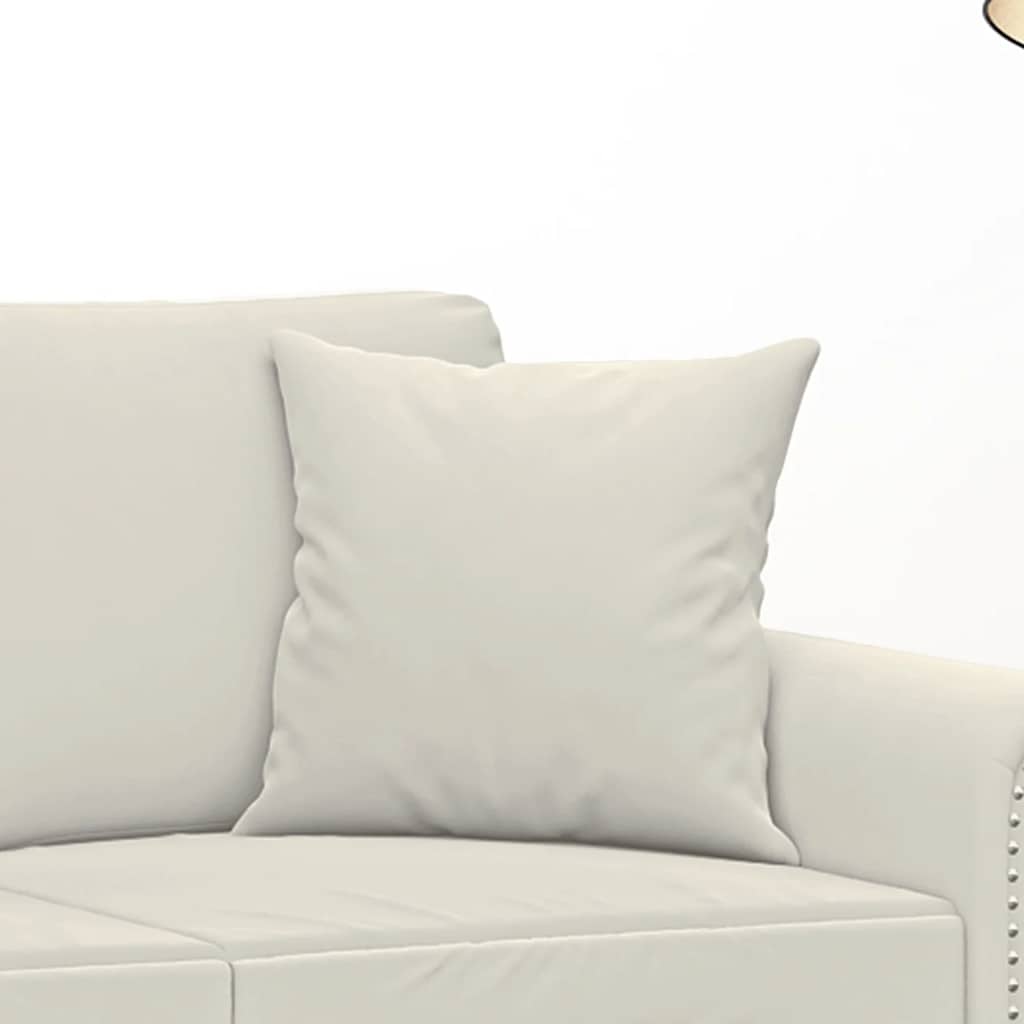 Cuscini Decorativi 2 pz Crema 40x40 cm in Velluto
