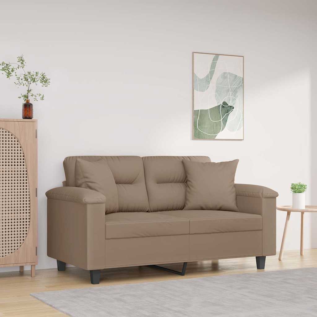 Cuscini Decorativi 2 pz Tortora 40x40 cm in Tessuto Microfibra