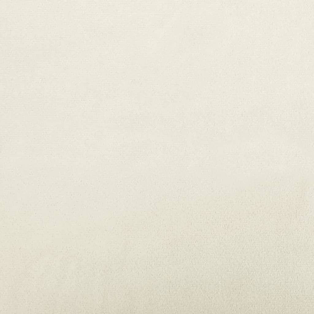 Cuscini Decorativi 2 pz Crema Ø15x50 cm in Velluto - homemem39