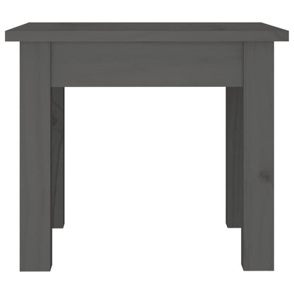 Tavolino da Salotto Grigio 35x35x30 cm Legno Massello di Pino | homemem39