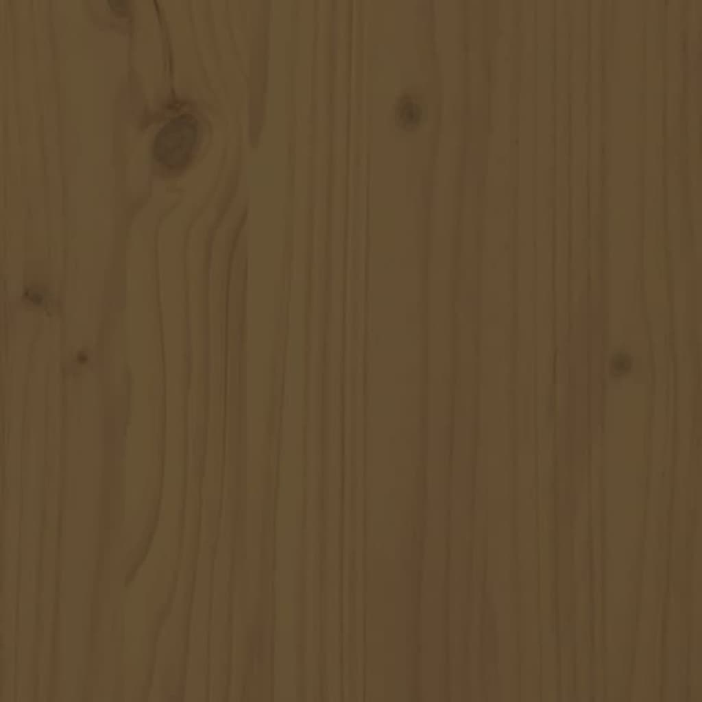 Tavolino da Salotto ambra 35x35x30 cm Legno Massello di Pino