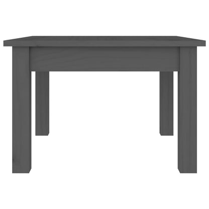 Tavolino da Salotto Grigio 45x45x30 cm Legno Massello di Pino | homemem39
