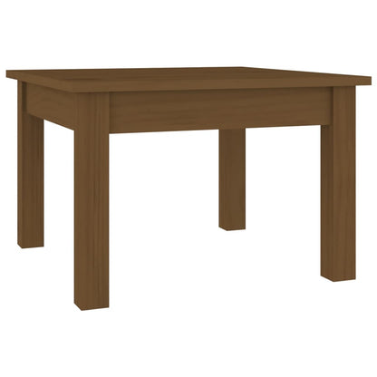 Tavolino da Salotto ambra 45x45x30 cm Legno Massello di Pino | homemem39