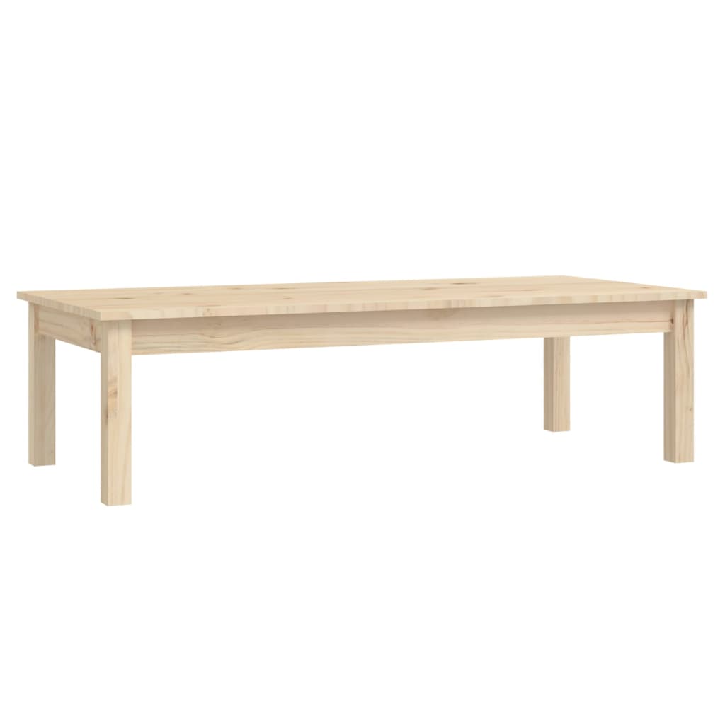 Tavolino da Salotto 110x50x30 cm Legno Massello di Pino | homemem39