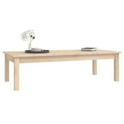 Tavolino da Salotto 110x50x30 cm Legno Massello di Pino | homemem39