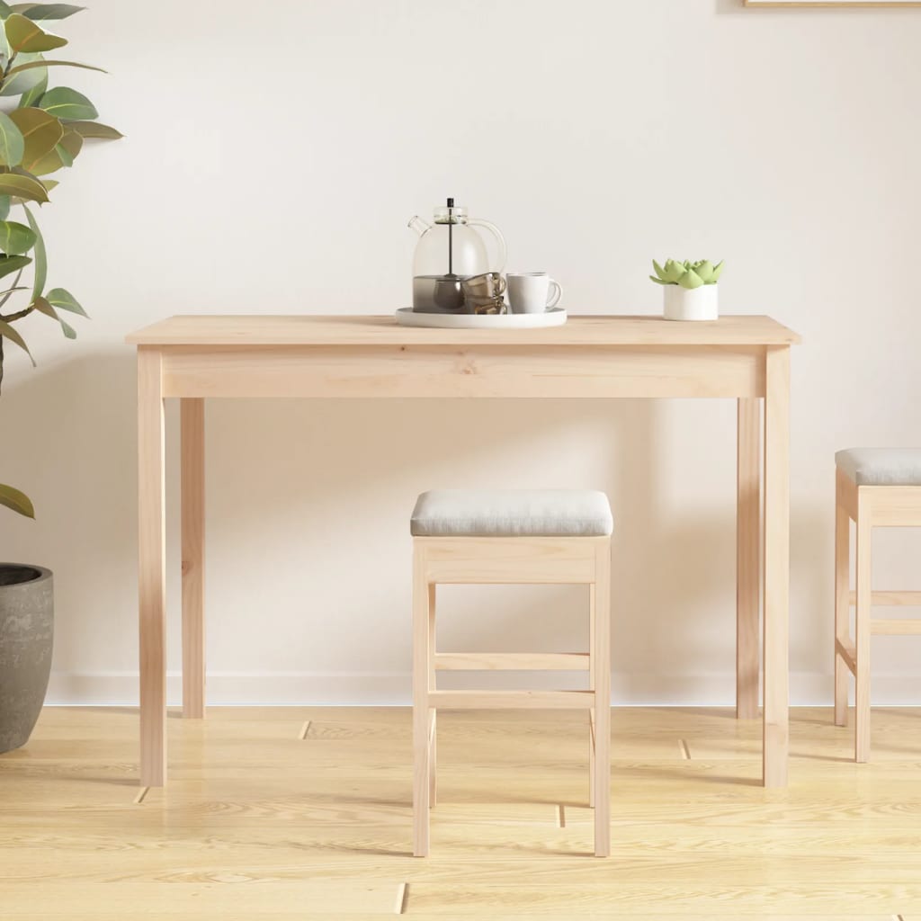 Tavolo da Pranzo 110x55x75 cm in Legno Massello di Pino | homemem39