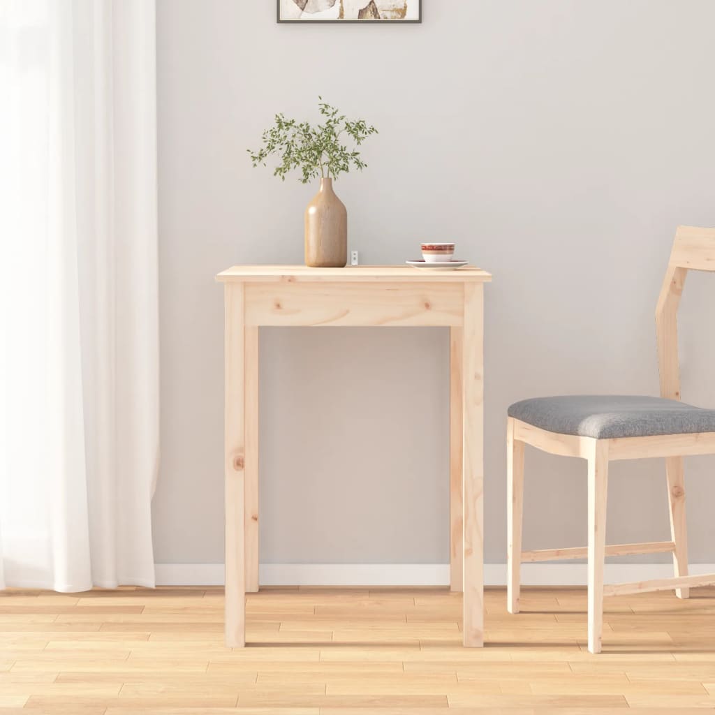 Tavolo da Pranzo 55x55x75 cm in Legno Massello di Pino | homemem39