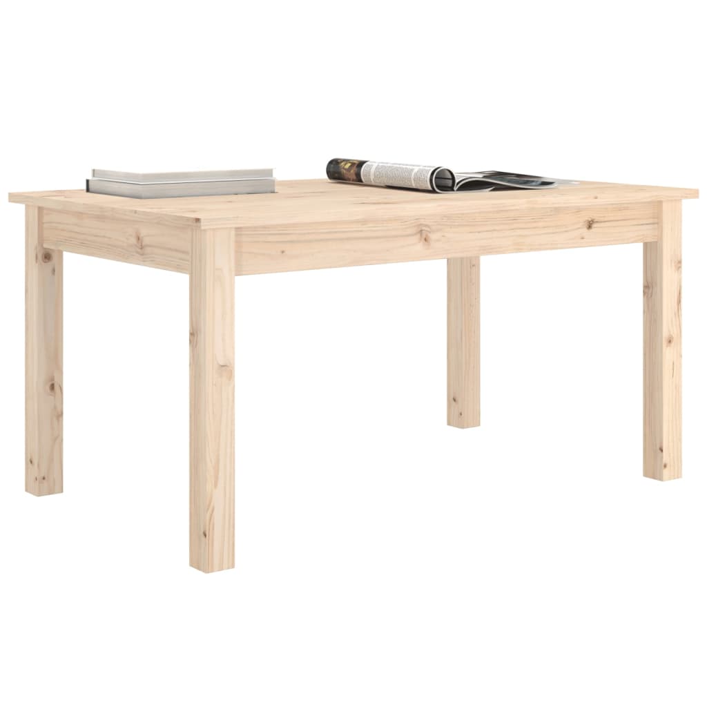 Tavolino da Salotto 80x50x40 cm Legno Massello di Pino | homemem39