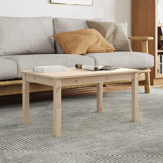 Tavolino da Salotto 80x50x40 cm Legno Massello di Pino | homemem39
