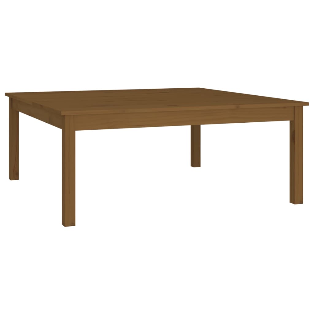 Tavolino da Salotto Marrone Cera 100x100x40 cm Legno di Pino | homemem39