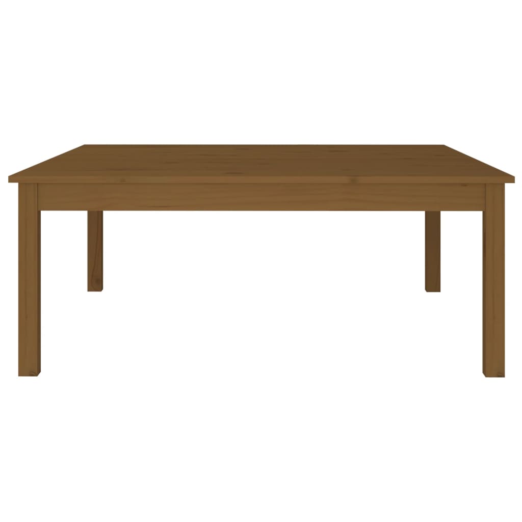 Tavolino da Salotto Marrone Cera 100x100x40 cm Legno di Pino | homemem39