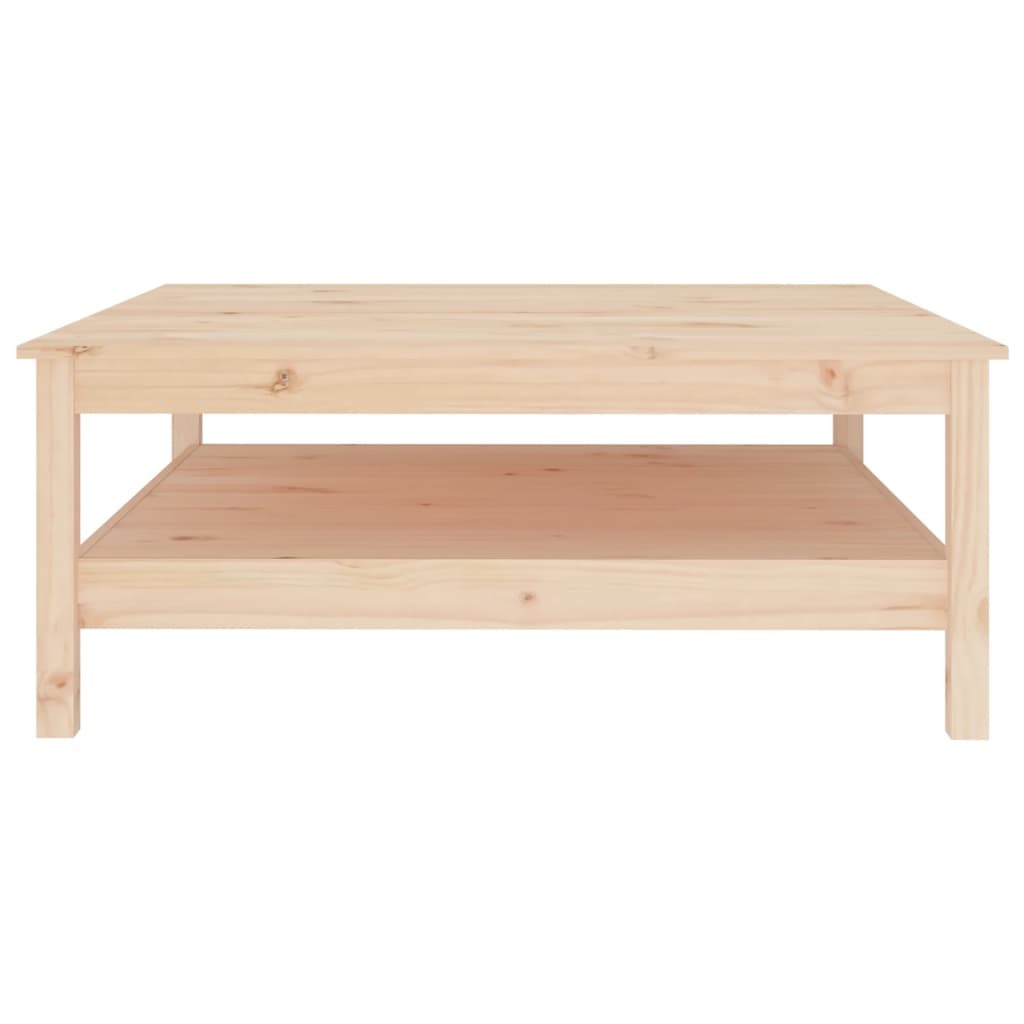 Tavolino da caffè 100x100x40 cm in legno massello di pino | homemem39