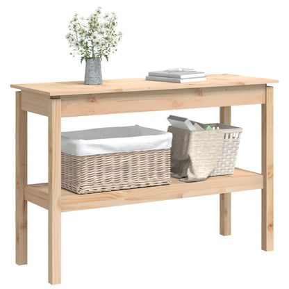 Tavolo Consolle 110x40x75 cm in Legno Massello di Pino - homemem39