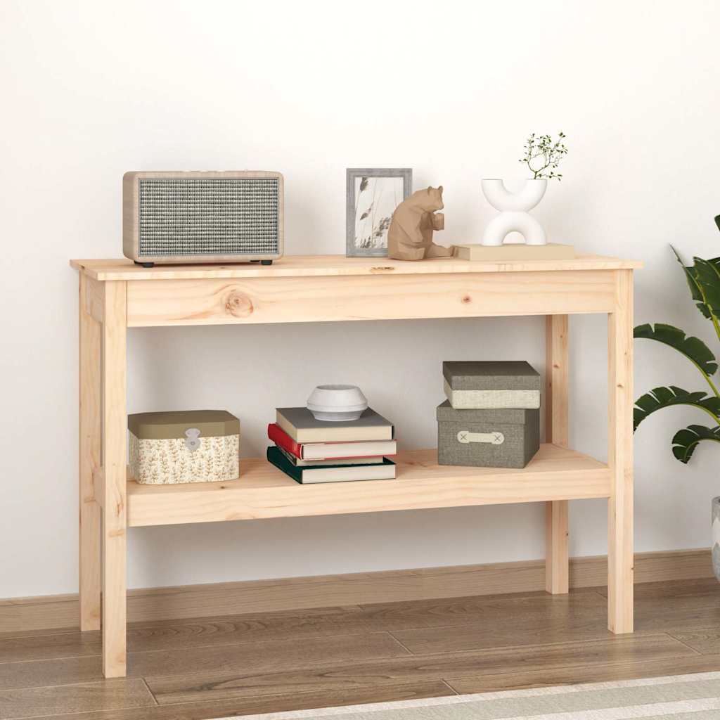 Tavolo Consolle 110x40x75 cm in Legno Massello di Pino | homemem39