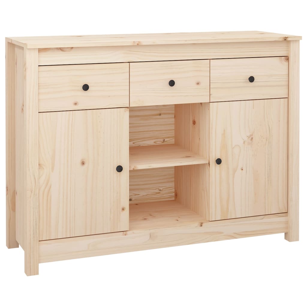 Credenza 100x35x74,5 cm in Legno Massello di Pino - homemem39