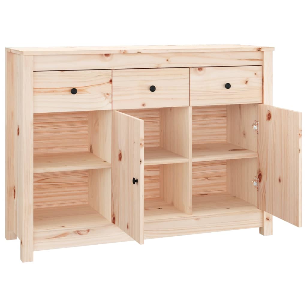 Credenza 100x35x74 cm in Legno Massello di Pino - homemem39