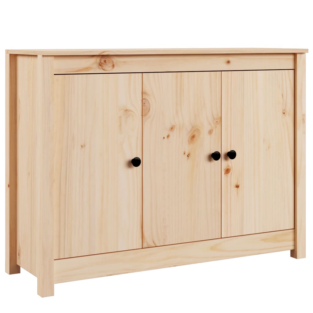 Credenza 100x35x74 cm in Legno Massello di Pino