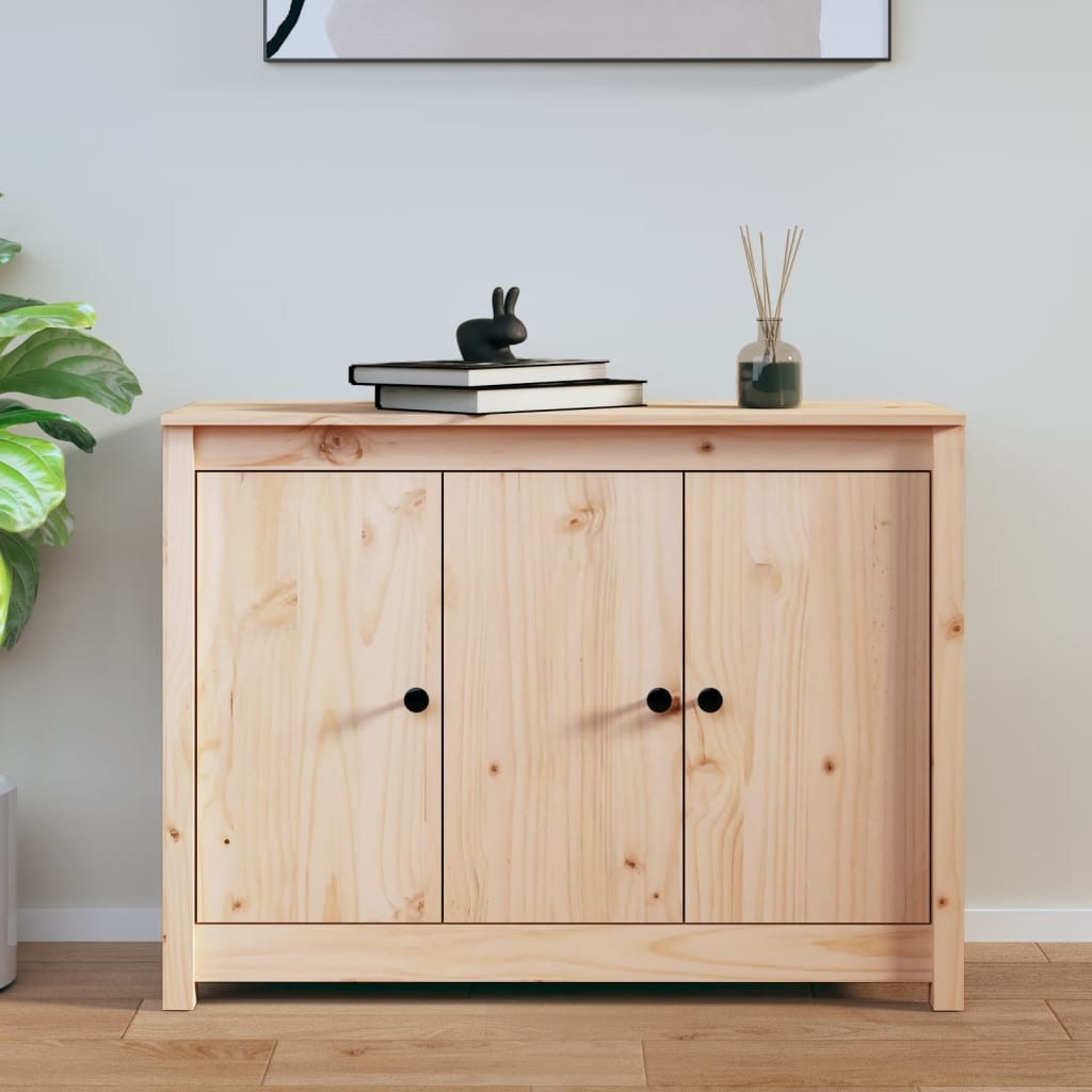 Credenza 100x35x74 cm in Legno Massello di Pino - homemem39