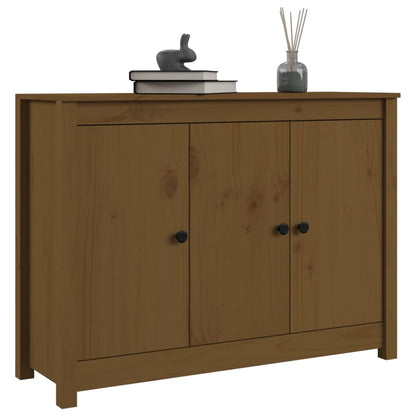 Credenza ambra 100x35x74 cm in Legno Massello di Pino - homemem39