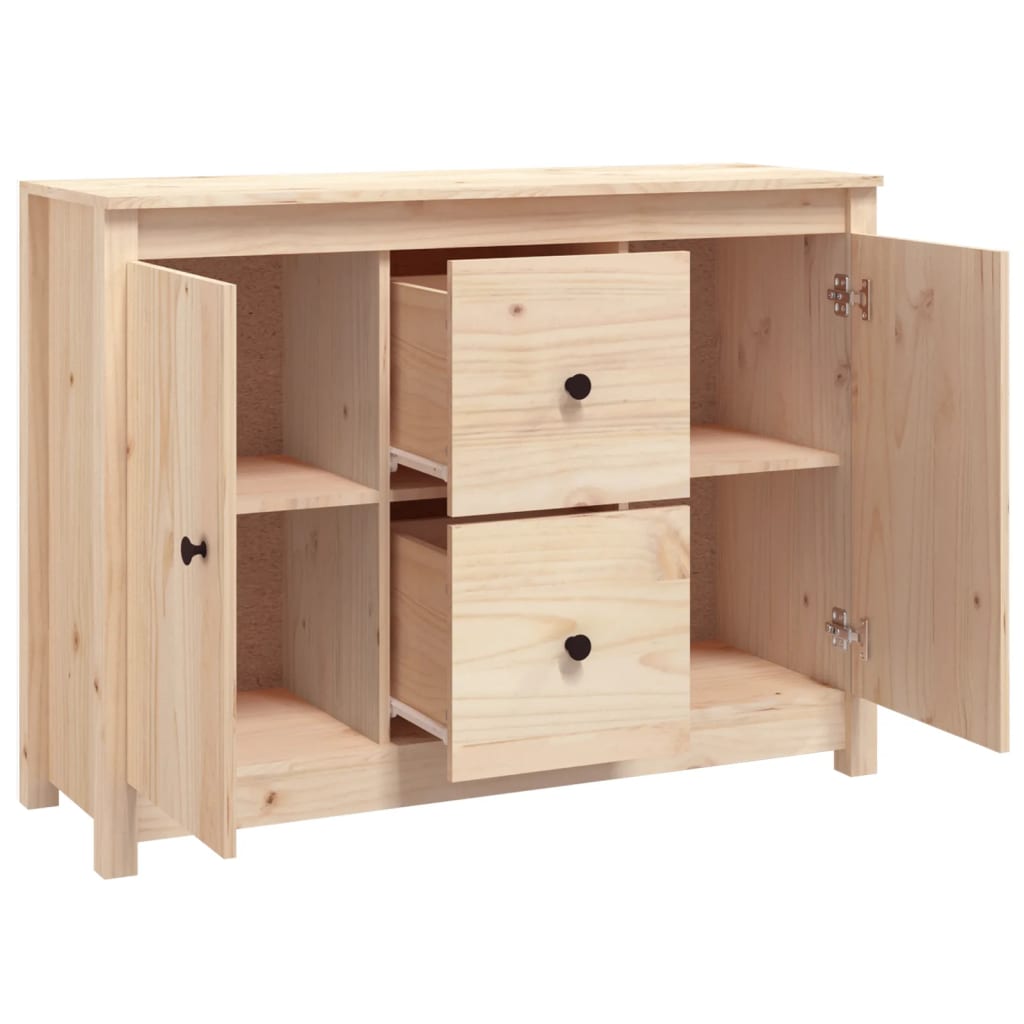 Credenza 100x35x74 cm in Legno Massello di Pino - homemem39