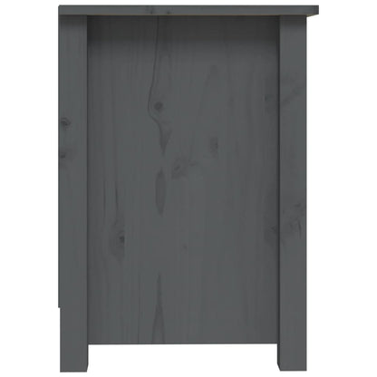 Mobile Porta TV Grigio 103x36,5x52 cm in Legno Massello di Pino - homemem39