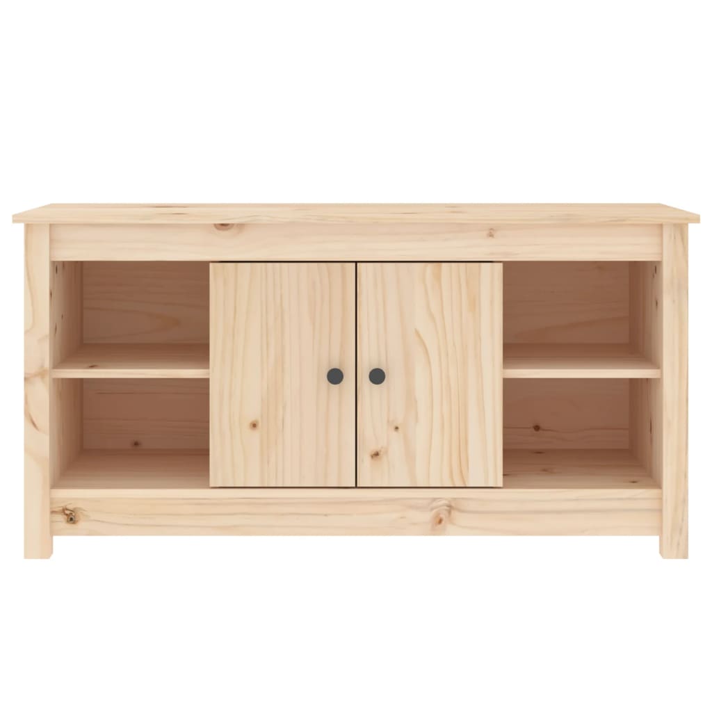 Mobile Porta TV 103x36,5x52 cm in Legno Massello di Pino - homemem39