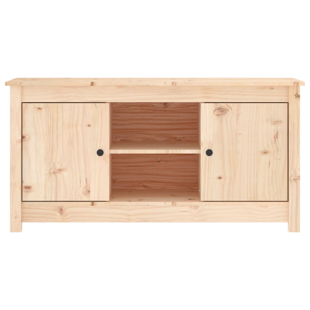 Mobile Porta TV 103x36,5x52 cm in Legno Massello di Pino - homemem39