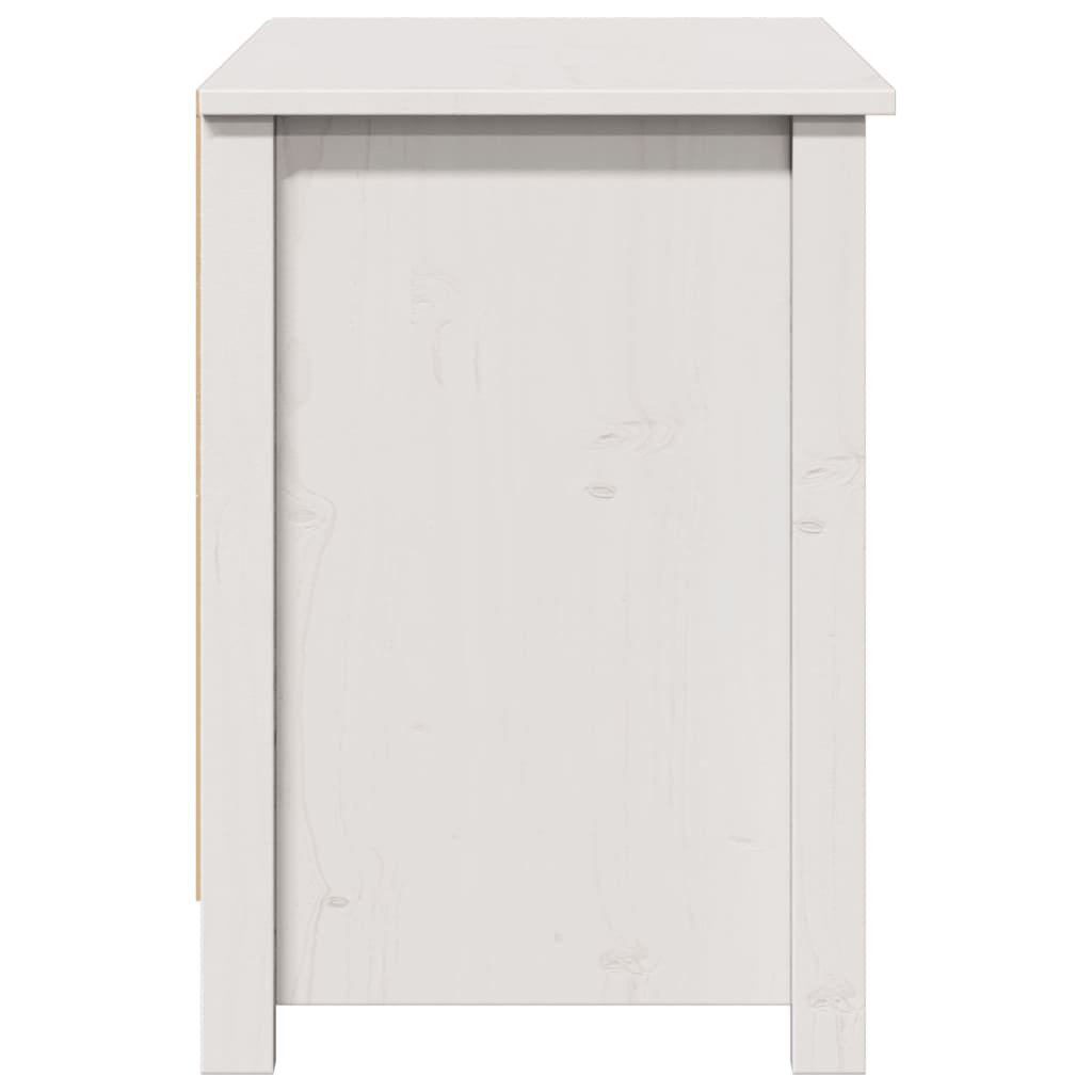 Mobile Porta TV Bianco 103x36,5x52 cm in Legno Massello di Pino - homemem39