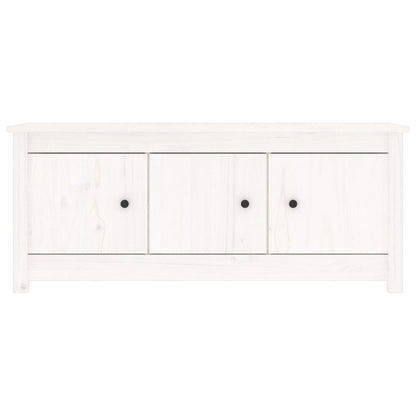 Scarpiera Bianca 110x38x45,5 cm in Legno Massello di Pino