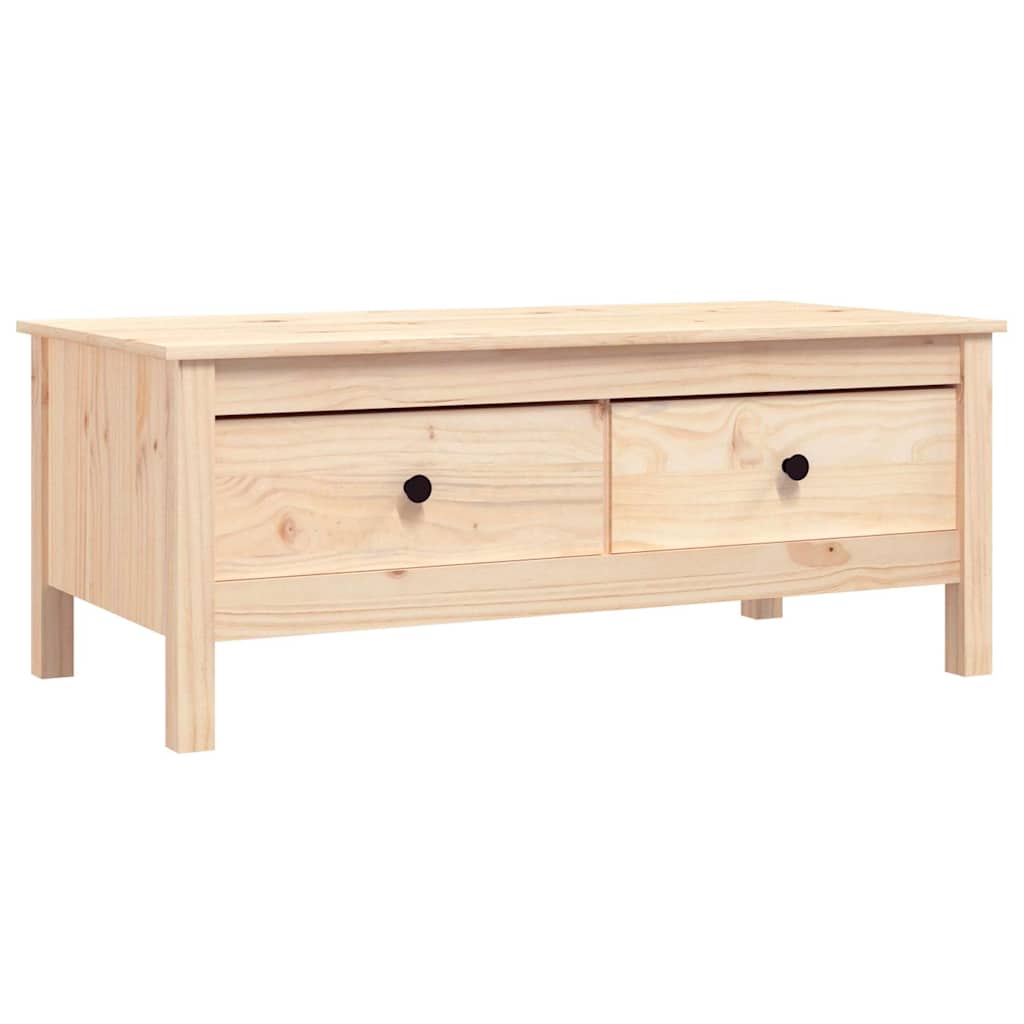 Tavolino da Salotto 100x50x40 cm Legno Massello di Pino