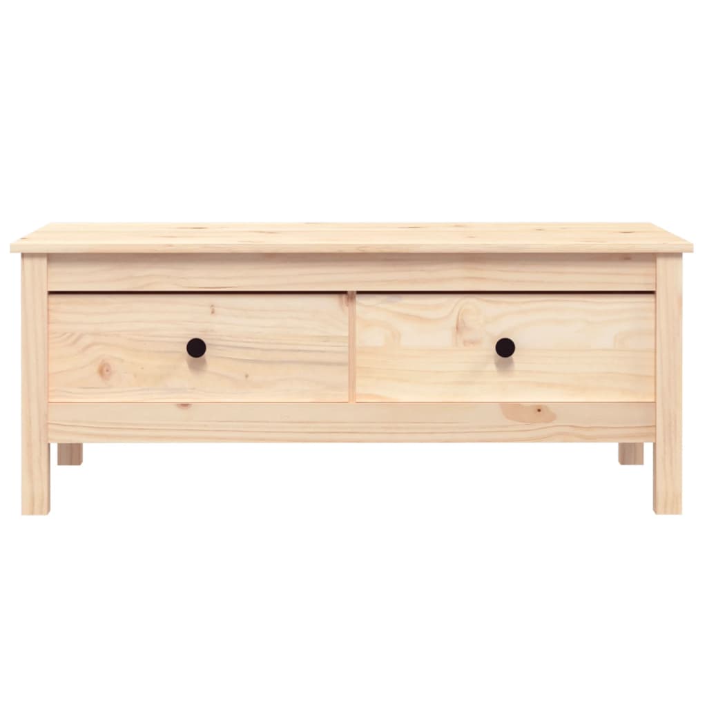 Tavolino da Salotto 100x50x40 cm Legno Massello di Pino | homemem39