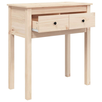 Tavolo Consolle 70x35x75 cm in Legno Massello di Pino - homemem39