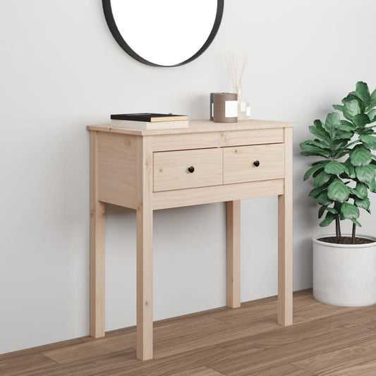 Tavolo Consolle 70x35x75 cm in Legno Massello di Pino | homemem39