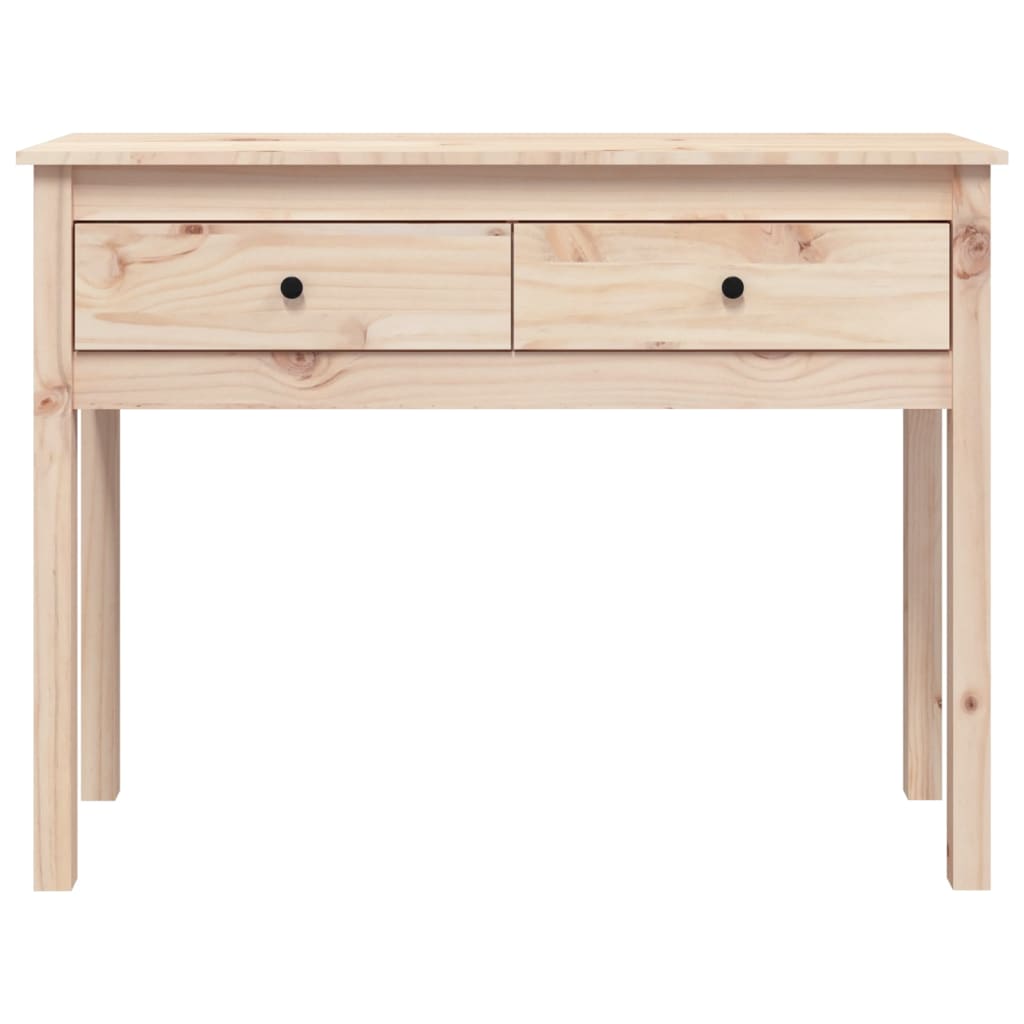 Tavolo Consolle 100x35x75 cm in Legno Massello di Pino - homemem39