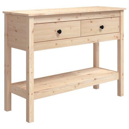 Tavolo Consolle 100x35x75 cm in Legno Massello di Pino - homemem39