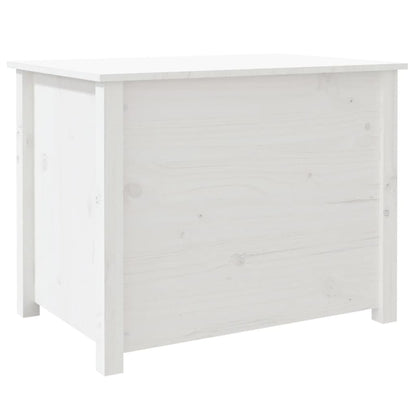 Tavolino da Salotto Bianco 71x49x55cm in Legno Massello di Pino | homemem39