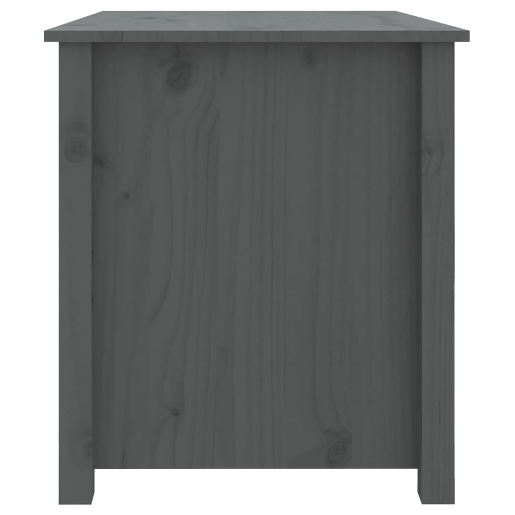Tavolino da Salotto Grigio 71x49x55cm in Legno Massello di Pino | homemem39